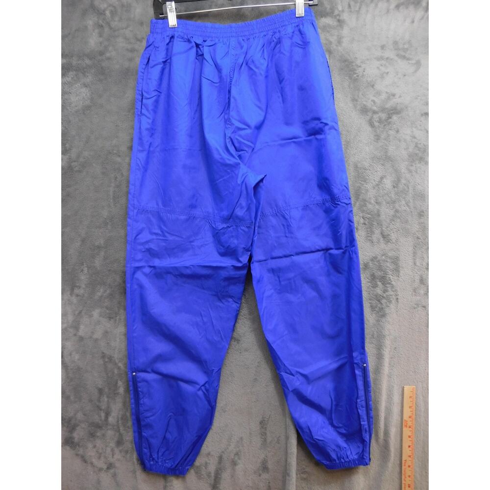 Nike Pants Mens L Blue Track Pants Woven Elastic Waist Pockets 28x30 Lightweight - Picture 6 of 6
